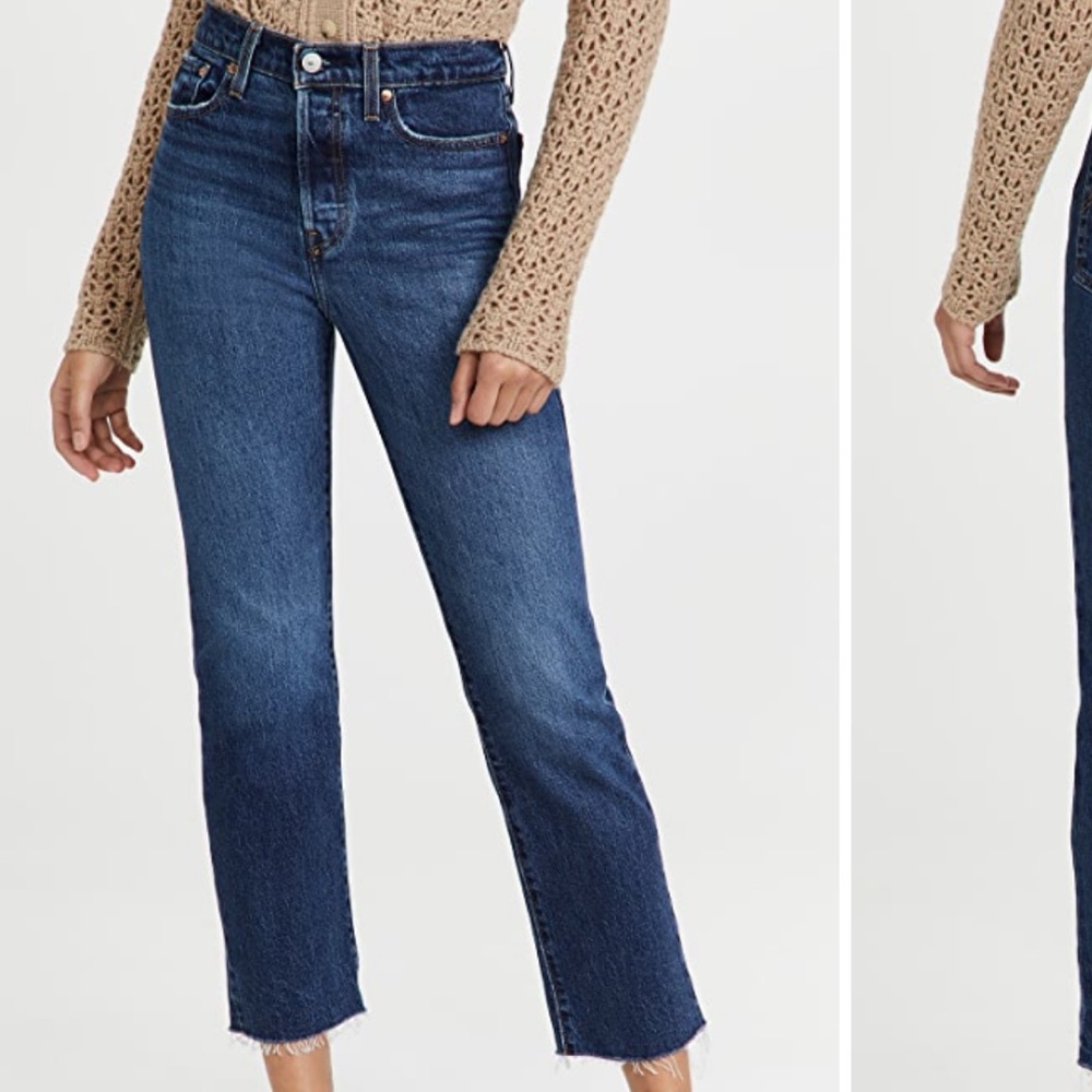 Levi’s high rise Straight cropped Jeans